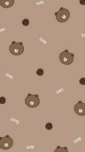 736x1307 Friends Wallpaper Bear Wallpaper Line Friends Brown T Kawaii Wallpaper Cute Cartoon Wallpapers Bear Wallpaper