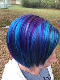 Unicorn Hair Blue Purple And Teal Hair By Victoria Mickle Funky Hair Colors Teal Hair Short Hair Color