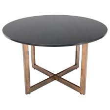 The granite will be laid directly on top of your countertop base, so make sure that it is strong enough to support the weight, as well you can use ¾ inch plywood for your countertop base if you are not going to use granite or other heavy finishes and you will not sit or stand or place heavy groceries on top of. Copper Cross Base Round Thick Granite Top Dining Conference Table For Sale At 1stdibs