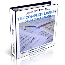 High Quality Drum Sheet Music Collection Classic Rock Drum