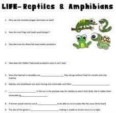 Most of them are included in their textbooks and some need a little research. Amphibian Questions Worksheets Teaching Resources Tpt
