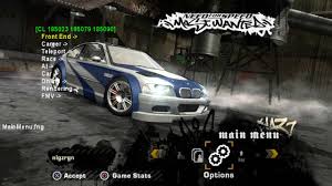 Ps2 Nfs Most Wanted Alpha 124 Debug Menu Opacity Youtube