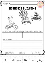 May Sentence Building Has 30 Pages Of Sentence Building Worksheets This Product Will Teach Sentence Building Worksheets Sentence Building Kindergarten Writing