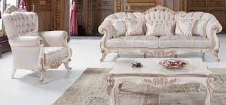 Enjoy free shipping & browse our great selection of furniture, ottomans, chaise lounge no matter your approach, wayfair's living room furniture catalog has exactly what you need. Casa Padrino Luxury Baroque Living Room Set Light Gray White Antique Bronze 2 Sofas 2 Armchairs 1 Coffee Table Living Room Furniture In Baroque Style Noble Ornate