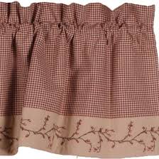 What kind of curtains are on black friday? Country Berry Vine Gingham Check Valance Red Or Black Walmart Com In 2021 Country Kitchen Curtains Red Country Kitchens Red Shower Curtains