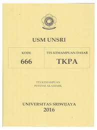 Soal terdiri atas 3 bagian, yaitu pernyataan; Soal Mandiri Unsri 2020