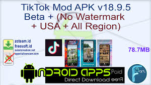 Jun 10, 2020 · meanwhile, you can download kinemaster mod apk to get the application for free. Tiktok Mod Apk V18 9 5 Beta No Watermark Usa All Region