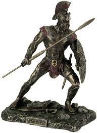 Trojan war, in greek mythology 1, war between the greeks and the people of troy 2. Veronese Design Achilles Rage Trojan War Hero Achilleus With Spear And Shield Statue Amazon De Kuche Haushalt