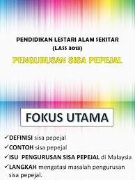 Pembuangan sisa tersebut dilakukan pada waktu subuh dan waktu malam bagi mengelakkan pihak pengurusan atau jkkk mengesan perbuatan membuang sisa pepejal ke bawah bukit. Pengurusan Sisa Pepejal New