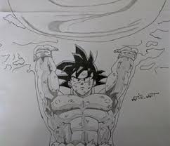 See more ideas about dbz drawings, drawings, dragon ball art. Spirit Bomb Goku Dragon Ball Z Artix Art Drawings Illustration Entertainment Other Entertainment Artpal