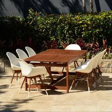 A round glass dining table set is an elegant option for an updated outdoor kitchen. 118 Patio Dining Sets Patio Dining Furniture The Home Depot