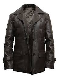 Brandslock Mens Genuine Leather Biker Jacket World War 2 German Marine Pea Coat Ebay Leather Coat Jacket Leather Jacket Leather Jacket Men