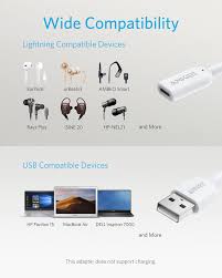Anker Usb A To Lightning Audio Adapter
