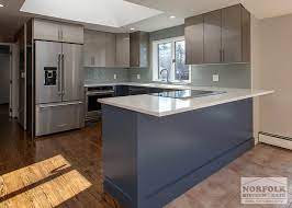 Create the atmosphere through two tone kitchen cabinet. High Gloss Two Tone Kitchen Norfolk Kitchen Bath