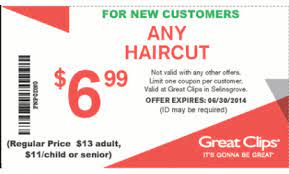 Those who have recently had a haircut can still visit the salon and get a free haircut card to use at a later date. 6 99 Any Haircut Great Clips Coupons Haircut Coupons Coupons For Free Items