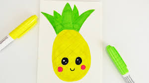 Diy Kawaii Ananas Zeichnen Susse Frucht Macht Lust Auf Sommer Youtube