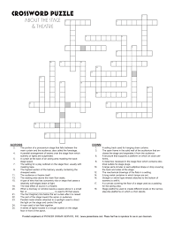 Give these printable crossword puzzles a try and then come back to see how many answers you got correct. About The Stage And Theatre Crossword Puzzle