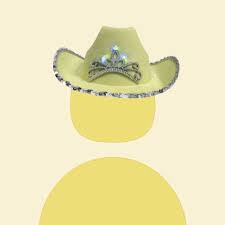 Bright Yellow Cowboy Hat Icon Creative Profile Picture Cute Profile Pictures Default Icons