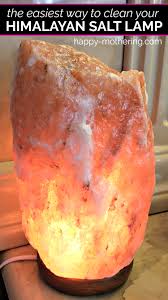 Not only does the lamp look cool, it reportedly has loads of health. The Easiest Way To Clean Your Himalayan Salt Lamp Happy Mothering