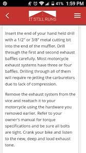 Motorcycle Removing Exhaust Baffles Motorcycle Diy Baffled Motorcycle Exhaust