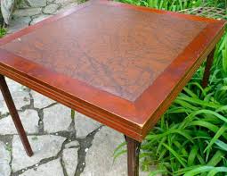 Card Table Ferguson Folding Table Vintage Wood Table Vintage Card Table Wood Folding Table Folding Table Legs Wood Table