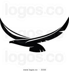 Black And White Simple Black And White Eagle Clipart Royalty Free Vector Of A Black And White Flying Eagle Logo Bird Logo Design Eagle Logo Eagle Wing Tattoos