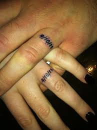 Cool Wedding Date Tattoos Couple Ring Finger Tattoos Anniversary Tattoo Ring Finger Tattoos