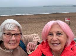 Good to see so many people enjoying the beach and sea today.