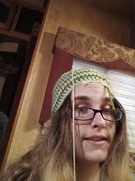 A lot simpler than my spider I posted earlier. But here's one of my worry  buddies that I make and give away for mental health. I can work these up in  around