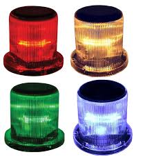 Marine Solar Warning Light Led Marine Dock Barge Safety Beacon Light Pilotlights Net