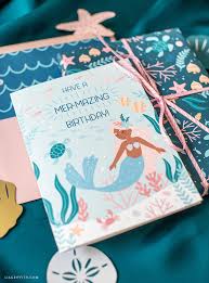 Download Printable Mermaid Birthday Card Lia Griffith