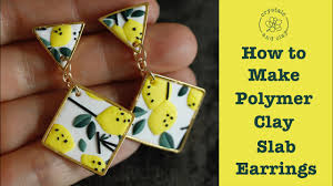 Add interest to your work when you build with colored clay patterns,. How To Make Polymer Clay Slab Earrings Youtube