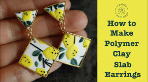 Polymer clay slab with flowers pattern, unbaked raw & fresh to cut, diy polymer clay petal canes slab veneers, handmade fimo by ronit golan ronitgolan 5 out of 5 stars (2,548) sale price $12.32 $ 12.32 $ 17.60 original price $17.60 (30% off. How To Make Polymer Clay Slab Earrings Youtube