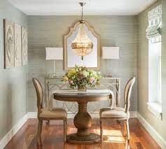 The gold arabelle pendant light by aerin brings a bit of glam to a traditional dining room by aidan design. 100 Dining Room Lighting Ideas Homeluf Traditional Dining Rooms Grasscloth Dining Room Beautiful Dining Rooms