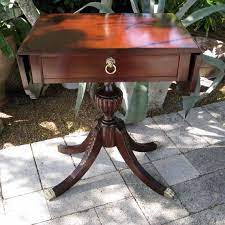 Regency Style Pembroke Pedestal Mahogany Table Drop Etsy Mahogany Table Drop Leaf Table Mahogany