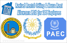 Revised House Rent _al Ceiling 2018 For Sps Job