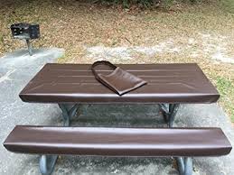 Unscrewed the table top, and stretched a vinyl table cloth over. Table Gloves Worlds Finest Most Heavy Duty Fitted Marine Grade Vinyl Picnic Table Cover Sets Hand