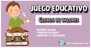 Juego ludico para primaria : Juego De Valores Para Ninos El Globo De Los Valores