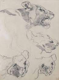 The more than 8,000 drawings and watercolors discovered in his rue furstenberg studio after his death revealed another dynamic aspect of his process and temperament. Jeannine Cook S Art Blog Delacroix And Nature Animal Paintings Animal Drawings Sketches
