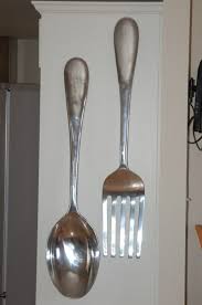 Giant Fork And Spoon For The Kitchen Well It Would Be A Conversation Starter That S For Sure Black Living Room Decor Giants Decor Dinning Room Decor