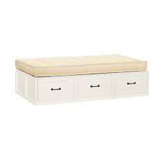 Stratton Storage Platform Daybed With Drawers Pottery Barn Zayley full bookcase bed in white home delightful.