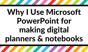 Get free inserts to make your own onenote digital planner #digitalplanner #onenotedigitalplanner #digitalplanning. Why I Use Microsoft Powerpoint For Making Digital Planners And Notebooks All About Planners