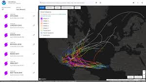 Historical Hurricane Tracks Gis Map Viewer Noaa Climate Gov