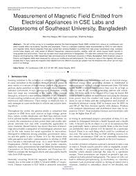 It has helped me alot. Pdf Measurement Of Magnetic Field Emitted From Electrical Appliances In Cse Labs And Classrooms Of Southeast University Bangladesh