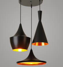 Hat Shape Lamp Lighting Chandelier Black Aluminum Material Lighting Fixtures Modern Modern Hanging Lights Modern Light Fixtures Lamp Decor