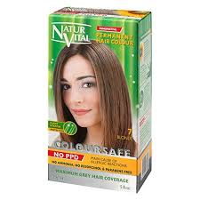 Natur Vital Permanent Hair Dye Permanent Hair Color Coloursafe No Ammonia Ppd Resorcinol Or Parabens 7 Blonde