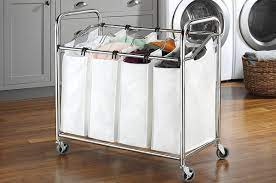 Songmics divided laundry hamper, 29 gal (110l) synthetic rattan handwoven laundry basket with lid and handles, foldable, removable liner bag, black ulcb52bk 4.7 out of 5 stars 3,595. 30 Of The Best Hampers And Laundry Bags You Can Get On Amazon