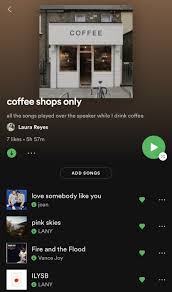 Coffee Shops Playlist Spotify Music Music Playlist Music Recommendations
