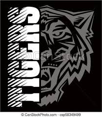 Tigers Vector Stock Illustration Royalty Free Illustrations Stock Clip Art Icon Stock Clipart Icons Logo Line Art E School Shirt Designs Image Art Icon