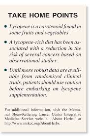 lycopene, tomato products and prostate cancer survival. Lycopene